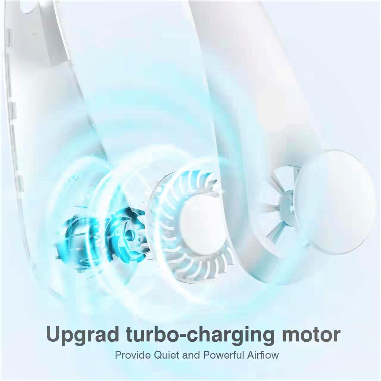 Portable Bladeless Hanging Rechargeable Neck Fan