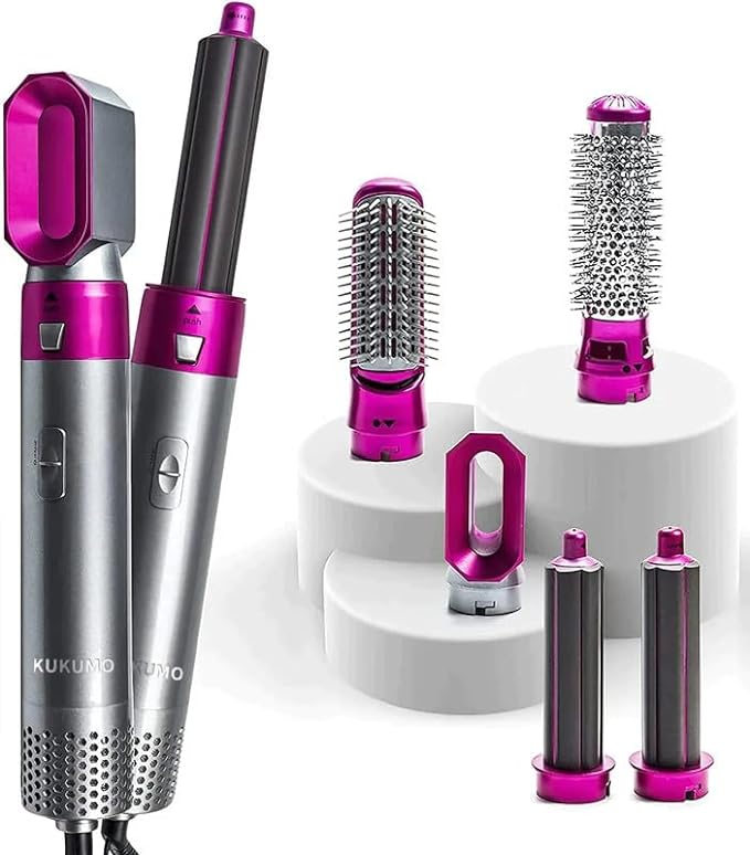 Muti-Functional 5 IN 1 Hair Styling Tool Detachable Hot Air Brush Hair Dryer with Comb